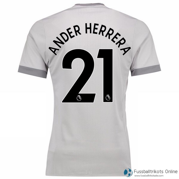 Manchester United Trikot Herrera Ausweich Ander 2017-18 Fussballtrikots Günstig